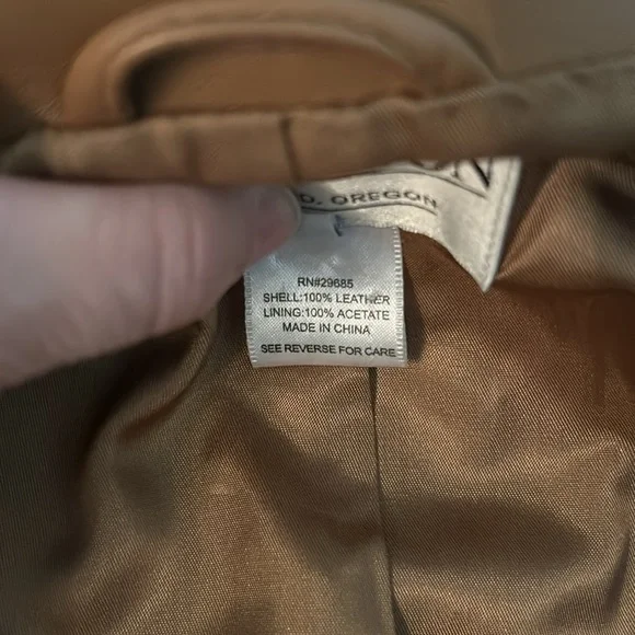 ⭐️Vintage Pendleton leather jacket/blazer, petite large⭐️#PENDLE - Picture 8 of 9